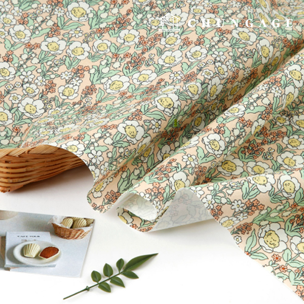 Eco-friendly antibacterial and anti-inflammatory fabric E-DTP cotton 20 count egg flower 3 types