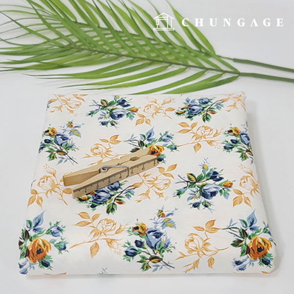 cotton oxford fabric flower pattern flower fabric thorn rose