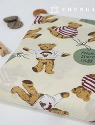 Cotton Blend Teddy Bear Fabric Papillon Teddy