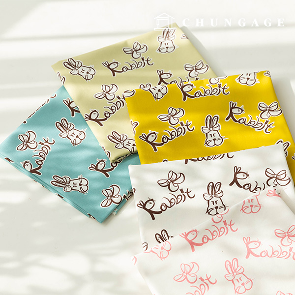 oxford fabric cotton 20 count fabric lovely rabbit 5 types
