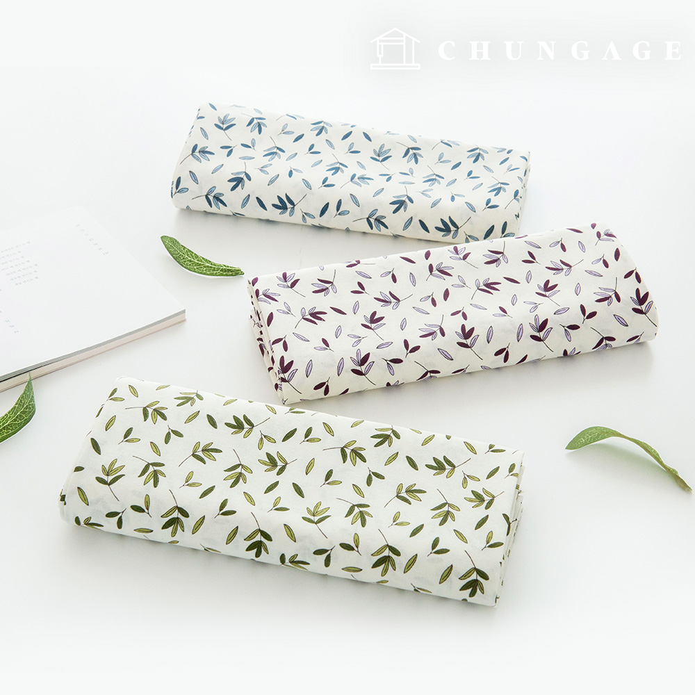 Cotton fabric leaf Fabric 20 count Wide Width Poling leaf 3 types