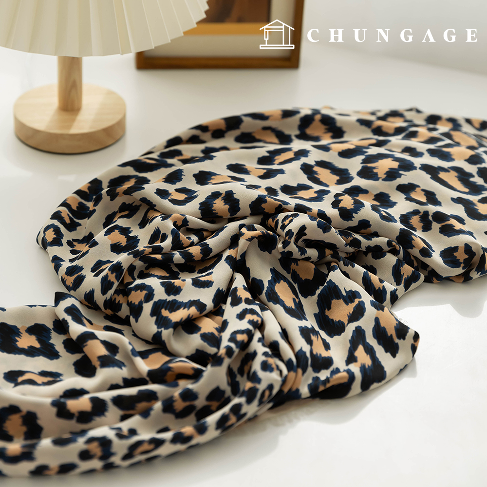 Poly fabric dobby amundsen Vintage Leopard Fabric Kruger