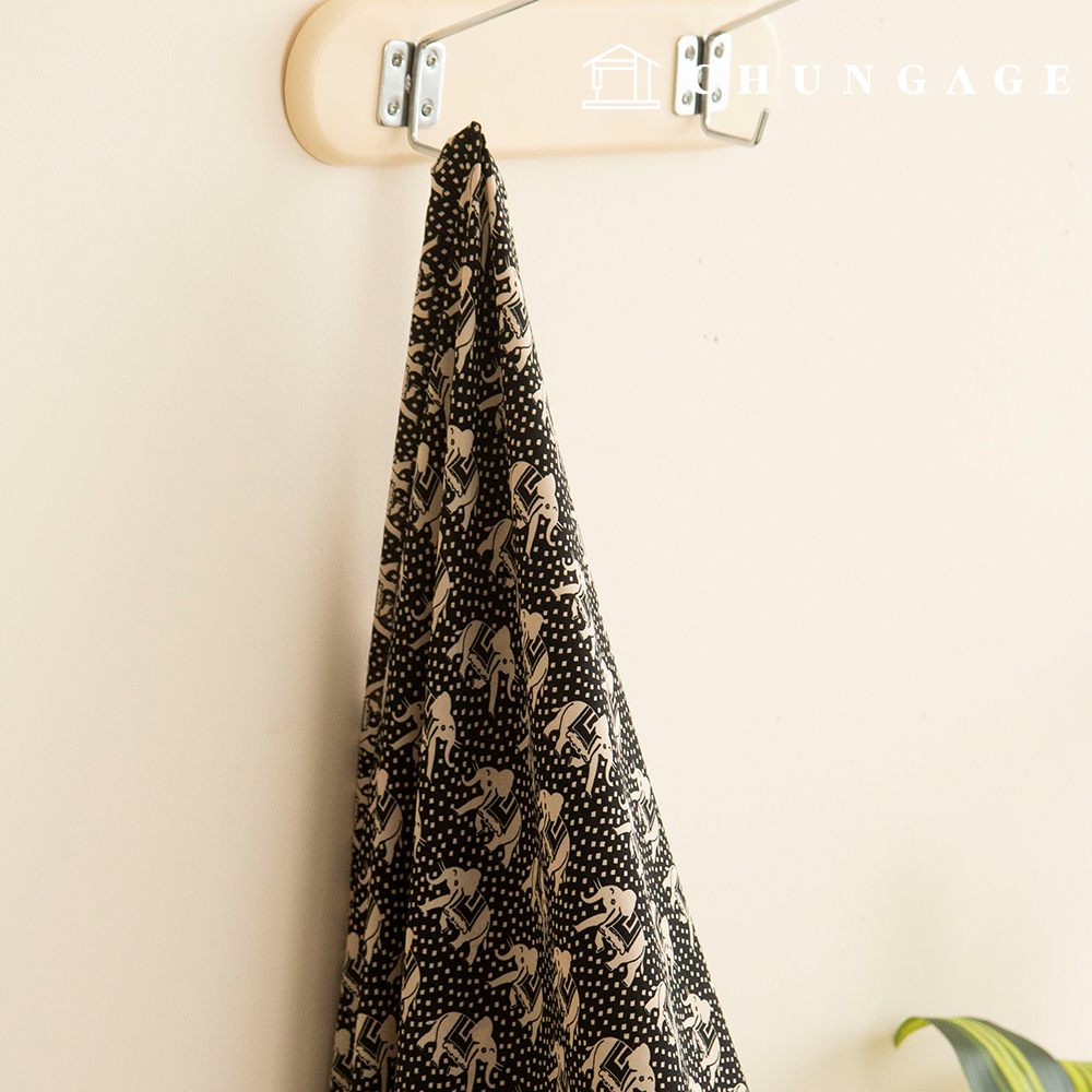 Poly fabric dobby amundsen vintage elephant fabric indicus