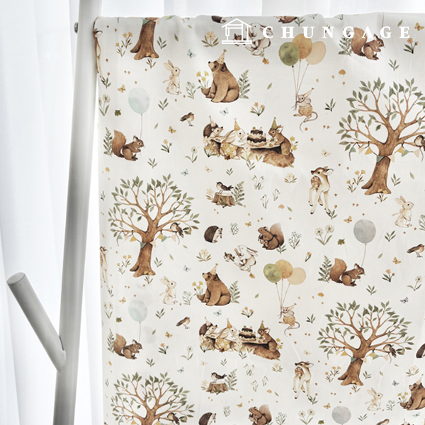 Cotton 20 count animal pattern birthday party WS1357