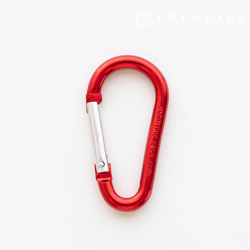 Aluminum Carabiner Ultralight Binary Ring Red