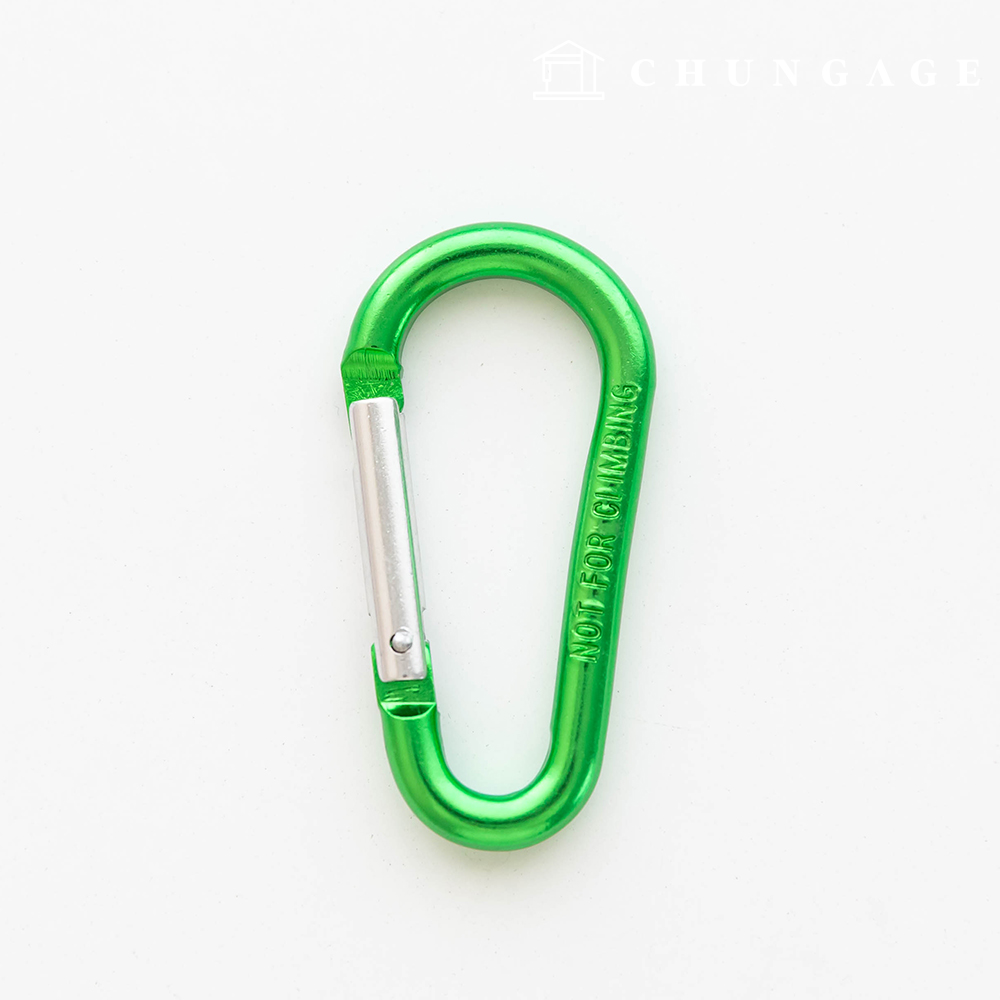 Aluminum Carabiner Ultralight Binary Ring Green