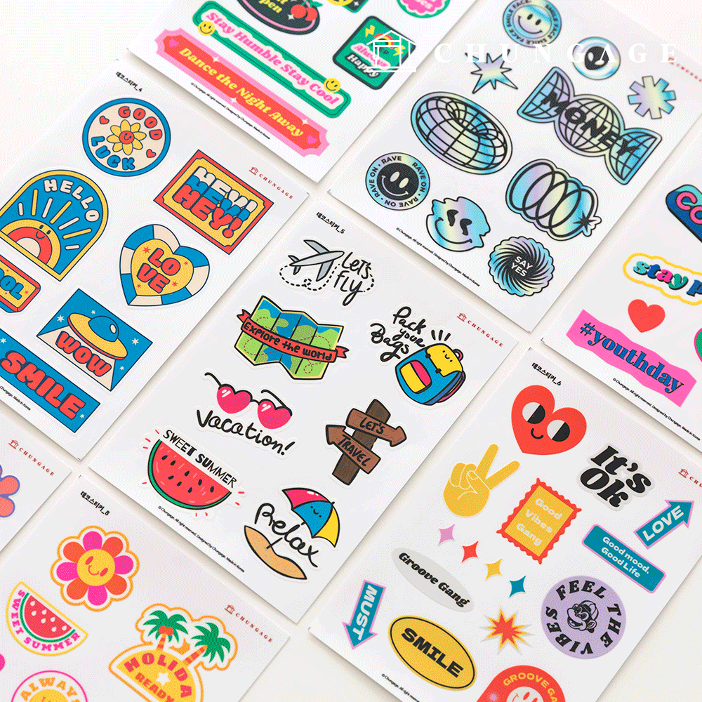 Waterproof Sticker Embo UV DTF Carrier Notebook Deco Decoration Deco Sticker A5 8 Types