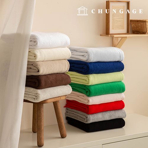 Double-sided terryfabric double towel fabric plain towel Wide Width Jamie 13 types