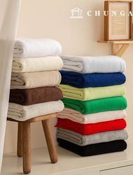 Double-sided terryfabric double towel fabric plain towel Wide Width Jamie 13 types