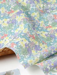 Eco-friendly antibacterial and anti-inflammatory fabric E-DTP cotton 20 count blooming spring