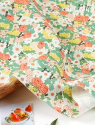Eco-friendly antibacterial and anti-inflammatory fabric E-DTP cotton 20 count summer bloom 2 types