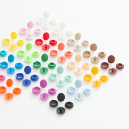 Snap Button Plastic T Button Snap Button T Button Round 9mm 23 Types