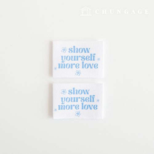 Cotton Label Double-sided Label More Love 2 Pack