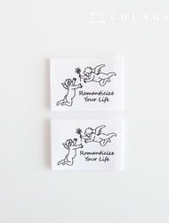 Cotton Label Double-sided Label Romantic Angel 2-pack