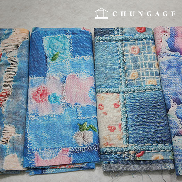 40 count Wide Width denim style blue jeans series 4 types