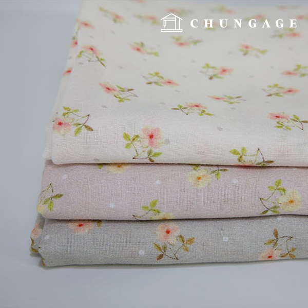 Gauze Fabric Double Gauze Wide Width Floral Mini Flower 3 Types