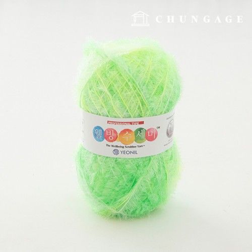 Well-being scrubber yarn glitter knitting yarn scrubber knitting printing mix nature 034