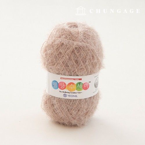 Well-being scrubber yarn glitter knitting yarn scrubber knitting champagne 062