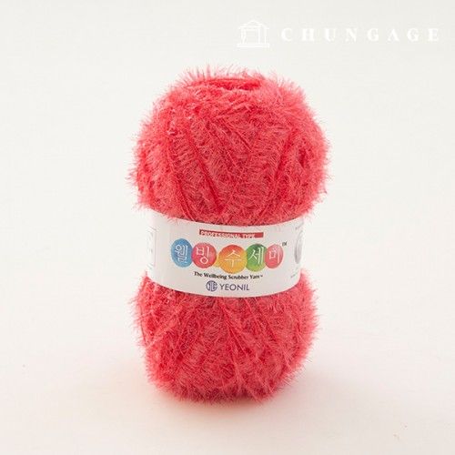 Well-being scrubber yarn glitter knitting yarn scrubber knitting honeysuckle 066