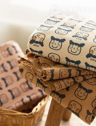 Corduroy Fabric Span Golden 16W Corduroy fabric Face Patterns fabric Wide Width Winter Fabric Nice Cute 3 types