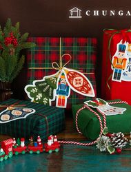DTPfabric Oxfordfabric Christmas Fabric Cuttage Holiday Love 2 OX-530