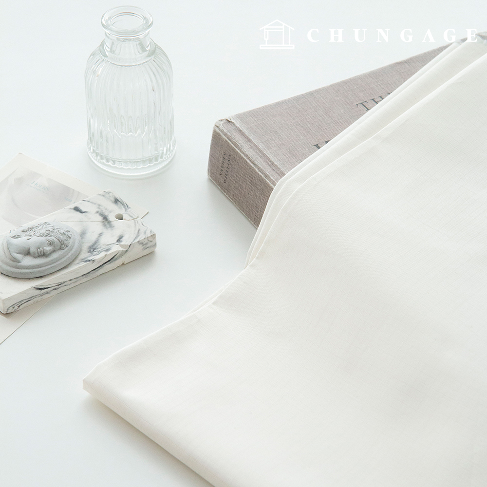 Poly Rayon Blend Plain Wide Width TR Ivory