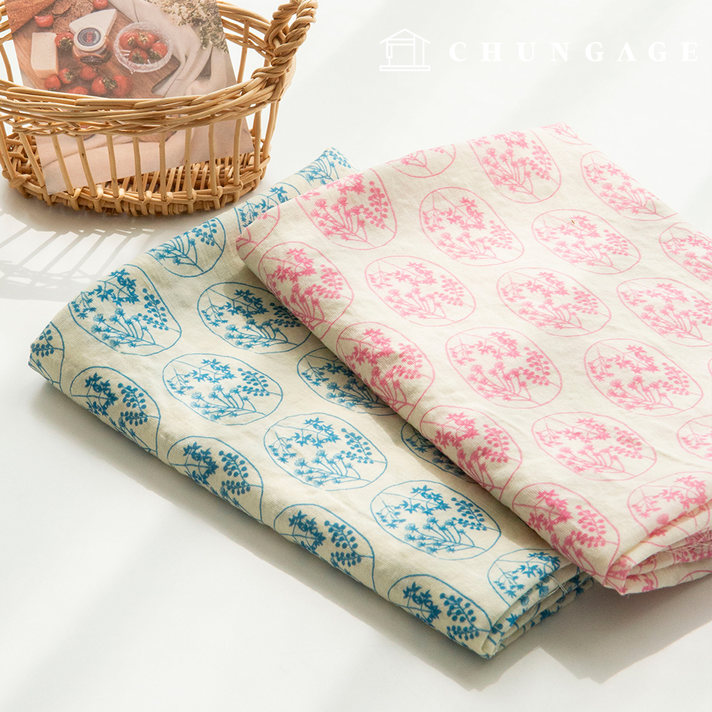 Rayon Fabric DTP Cotton Fabric Cotton Rayon Flower Pattern Flower Fabric Brooch Bouquet 2 Types