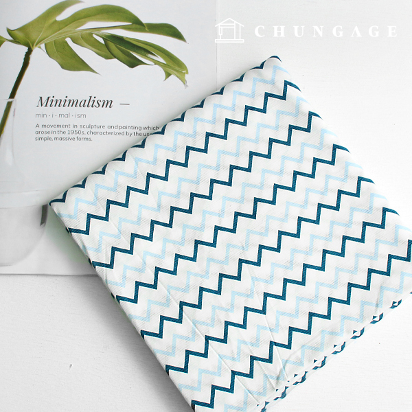 Daimaru fabric single jacquard 60 count Wide Width zigzag