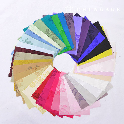 3yard Hanbok fabric double-sided embroidery Fabric Hanbok making Daebak peony 2 36 types