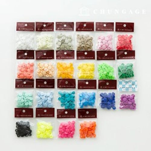 Snap Button Plastic T Button Snap Button T Button Round 12mm 23 Types
