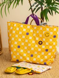 Waterproof Cloth DTP Waterproof Fabric Wide Width Check Fabric Floral Fabric Loco Moco W096