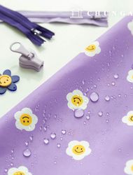 Waterproof Cloth DTP Waterproof Fabric Wide Width Flower Floral Fabric Happy Flower W101