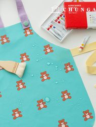 Waterproof Cloth DTP Waterproof Fabric Wide Width Zoo Group Mincho Bear W103