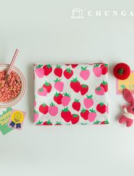 Waterproof Cloth DTP Waterproof Fabric Wide Width Pattern Fabric Large Strawberry W106