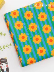 Waterproof Cloth DTP Waterproof Fabric Wide Width Flower Floral Patterned Cloth Sunday Mood W108