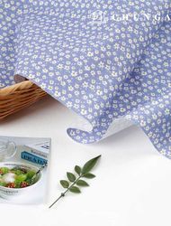 Eco-friendly antibacterial and anti-inflammatory fabric E-DTP cotton 20 count Shasha Flower Purple