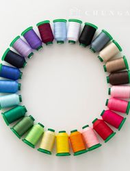 Sewing thread for sewing machine, sewing thread for sewing machine, 45 counts, 2 ply, 25 colors, 1000y