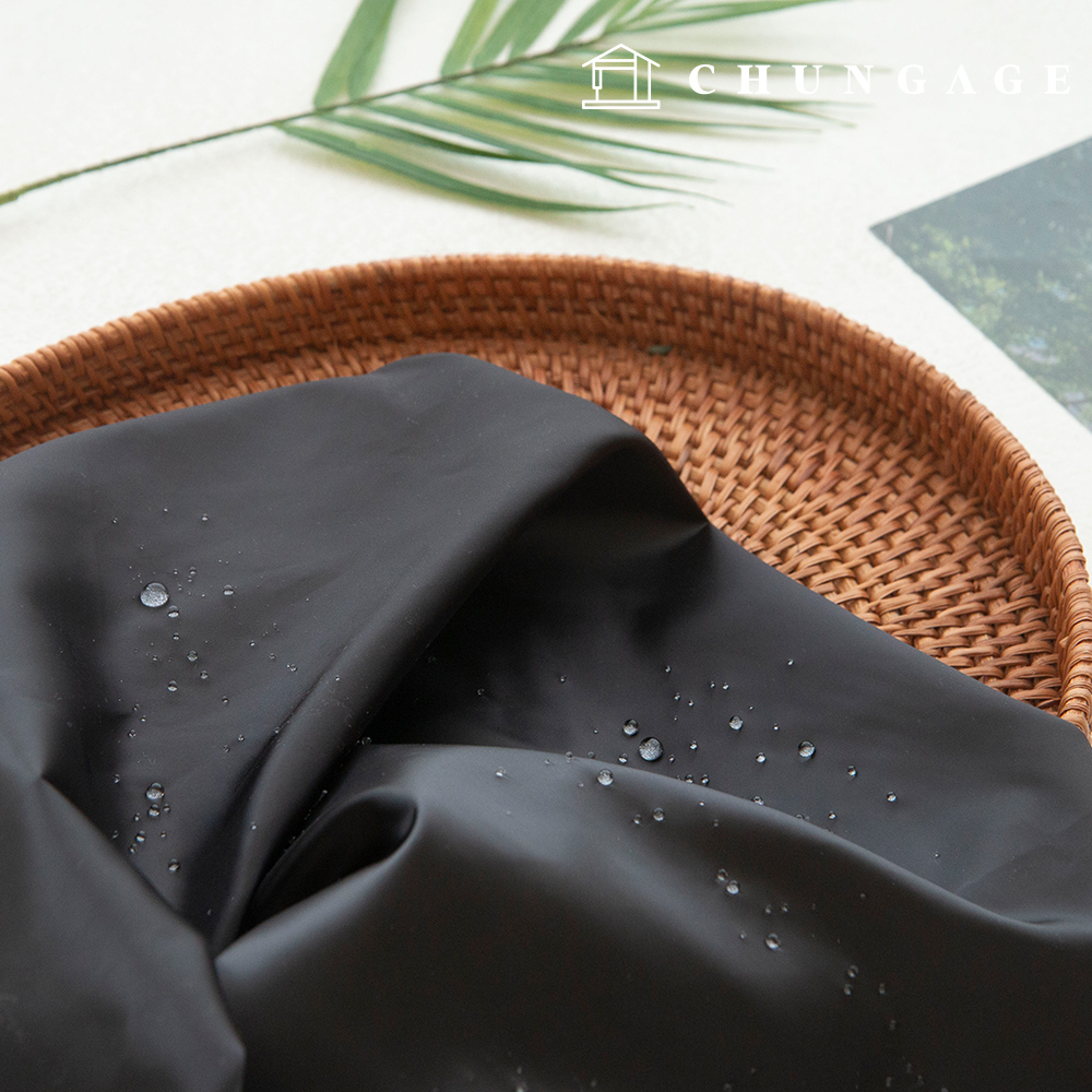 Lining Fabric Dahuda Poly Wide Width Plain Fabric Shine Black