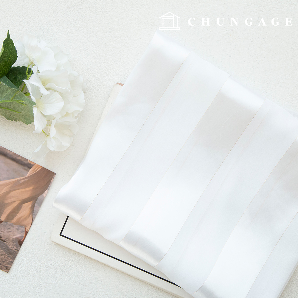 Satin Fabric Silk See-through look Stripe Fabric Angel