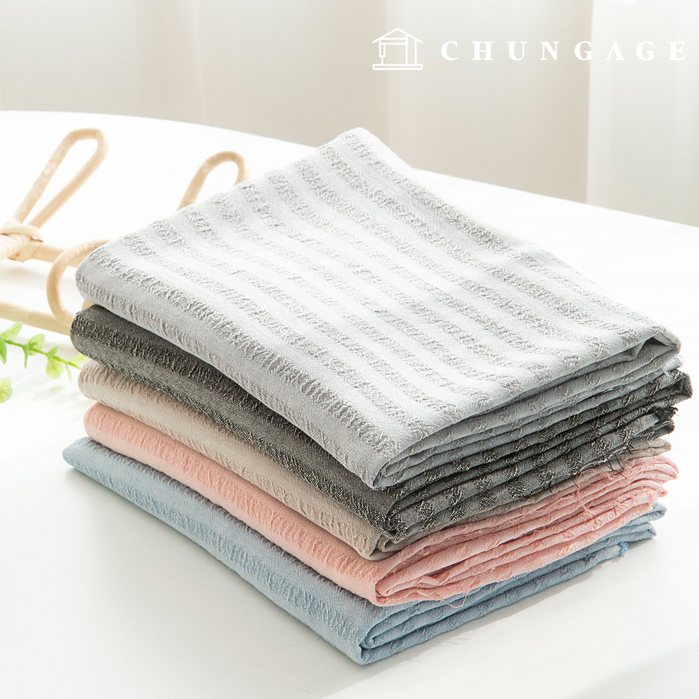 Opinion fabric Wide Width Summer fabric 1cm Stripe 5 types