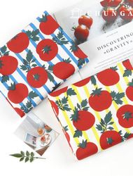 Eco-friendly antibacterial and anti-inflammatory fabric E-DTP cotton 20 count Juicy Pop Tomato 2 types