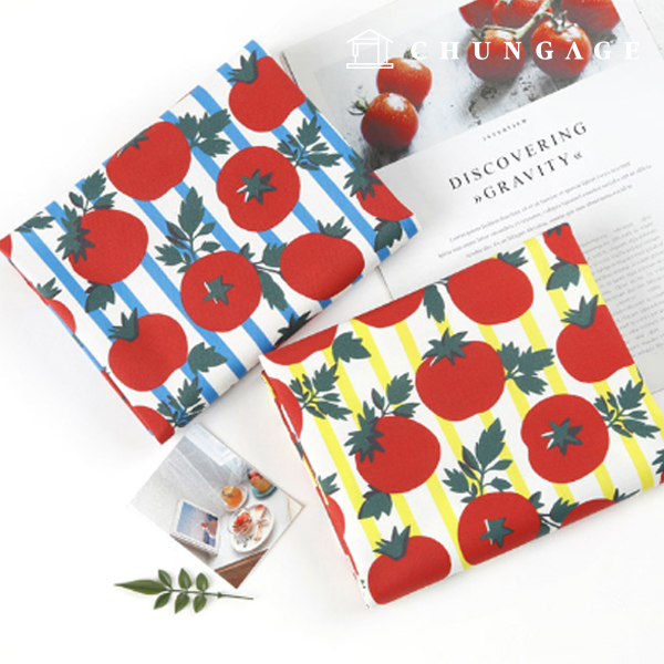 Eco-friendly antibacterial and anti-inflammatory fabric E-DTP cotton 20 count Juicy Pop Tomato 2 types