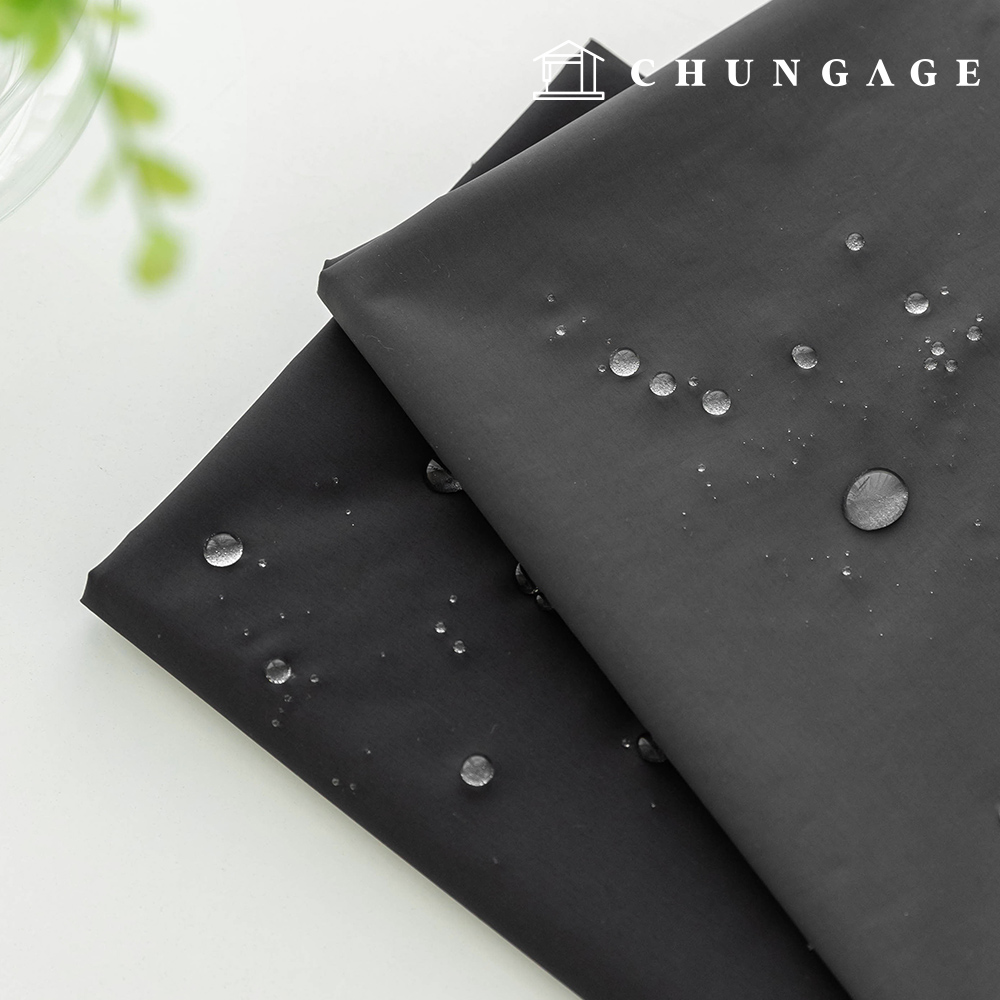 Waterproof Cloth Poly Waterproof Fabric Plain Fabric Wide Width Deep Color 2 Types