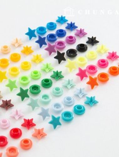 Snap button plastic snap button T snap button clothes making star 12mm 23 types