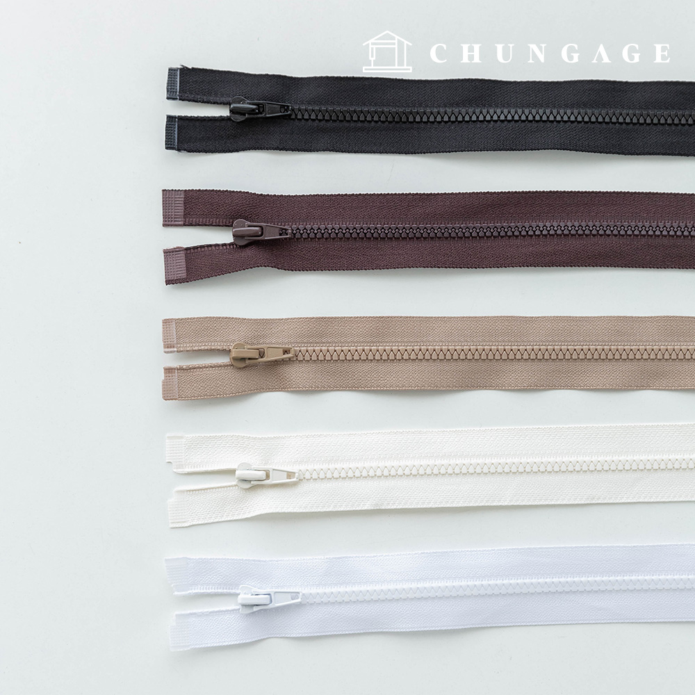 Plastic jumper zipper 3 5 colors 70cm