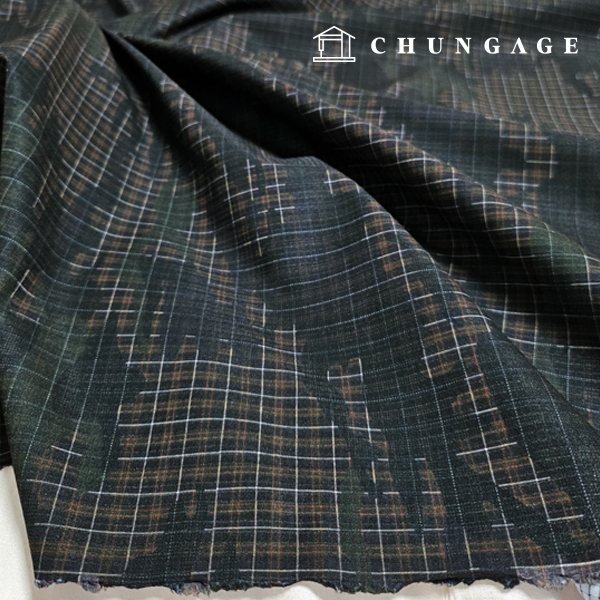 Spandex Poly Nylon Blend Check Fabric Wide Width Cool Mesh Military