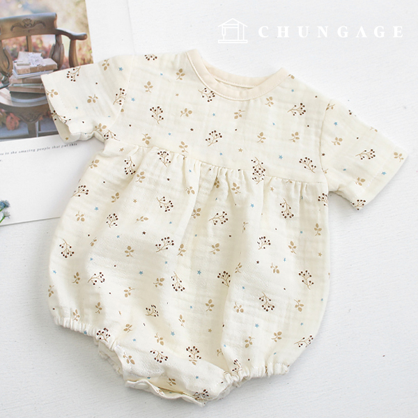 Double Gauze Fabric Cotton Wide Width Flower Fabric Drop Leaf