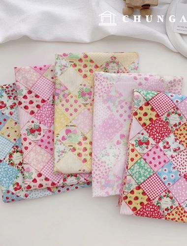 Cotton fabric 40 count Wide Width Strawberry patch fabric 5 types