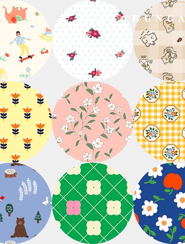 Waterproof Cloth Laminate Fabric TPU Waterproof Fabric 20 count Check Floral Flower 147 types