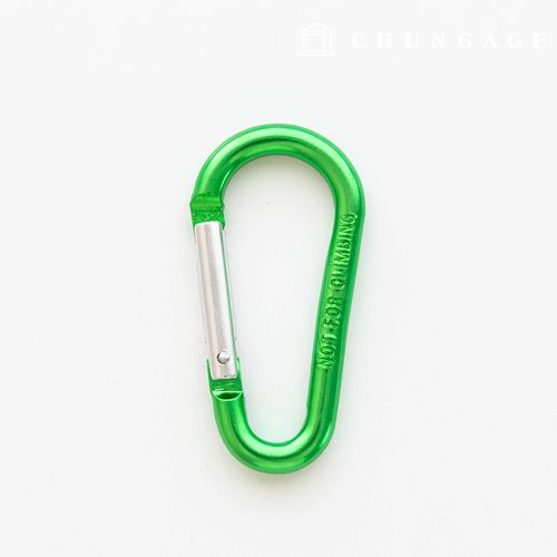 Aluminum Carabiner Ultralight Binary Ring Green